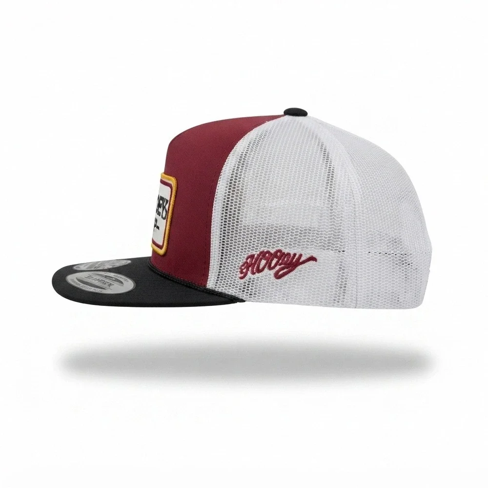 Hooey Cactus Ropes Trucker Hat Mens OSFA Maroon NWT Texas Snapback Mesh Cap